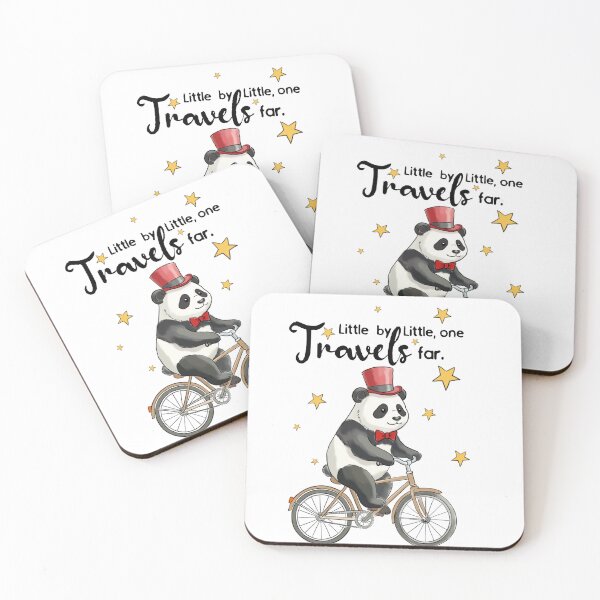 Item preview, A panda travelling far designed and sold by The Curious Cow.