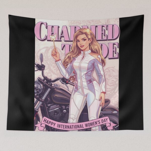 Item preview, White Charmed Rider – Happy International Women’s Day designed and sold by YourTrendyTees.