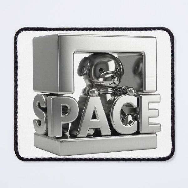 Item preview, 3D Metallic Space Puppy designed and sold by tricorea.
