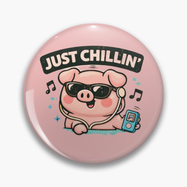 Item preview, Just Chillin’ Pig – Cute Relaxed Streetwear Design designed and sold by Mosogoloso.