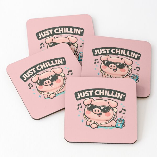 Item preview, Just Chillin’ Pig – Cute Relaxed Streetwear Design designed and sold by Mosogoloso.