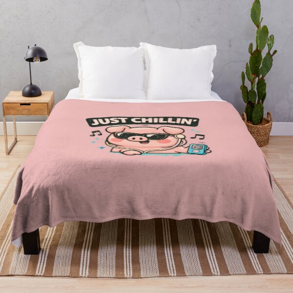 Item preview, Just Chillin’ Pig – Cute Relaxed Streetwear Design designed and sold by Mosogoloso.