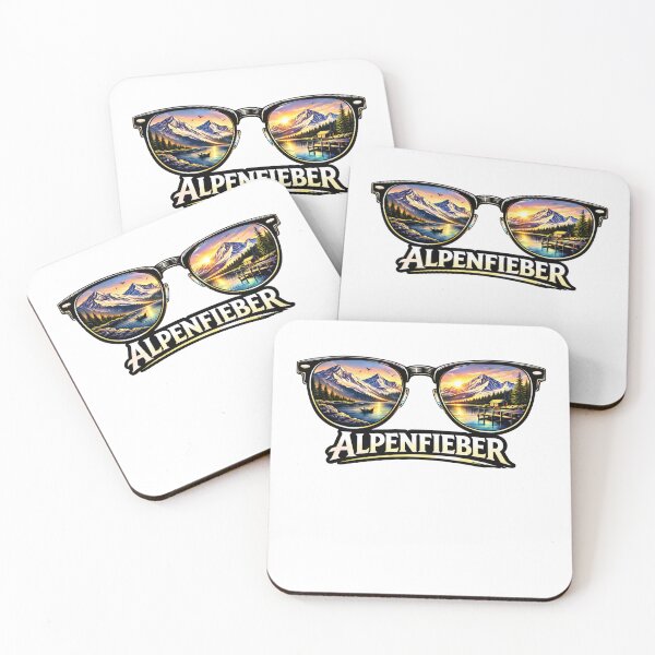 Item preview, Mirrored glasses with Alpine panorama designed and sold by Alpenfieber.