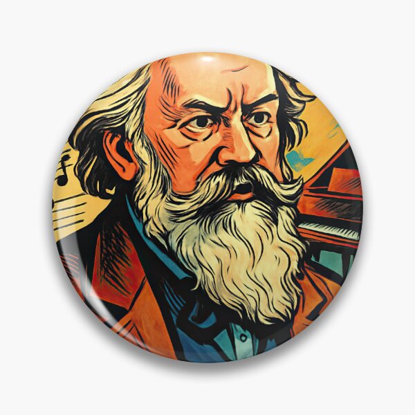Item preview, Johannes Brahms | Comics - Cartoon style designed and sold by ComicsFactory.
