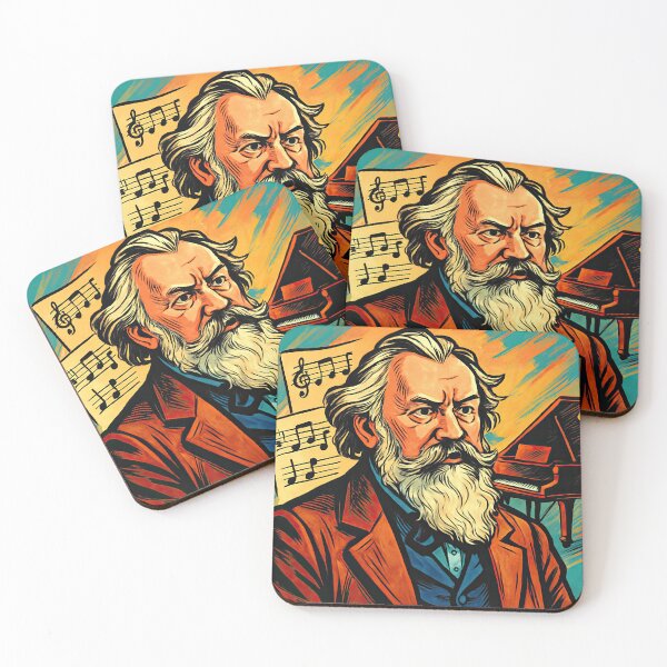 Item preview, Johannes Brahms | Comics - Cartoon style designed and sold by ComicsFactory.