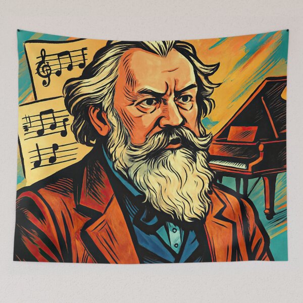 Item preview, Johannes Brahms | Comics - Cartoon style designed and sold by ComicsFactory.