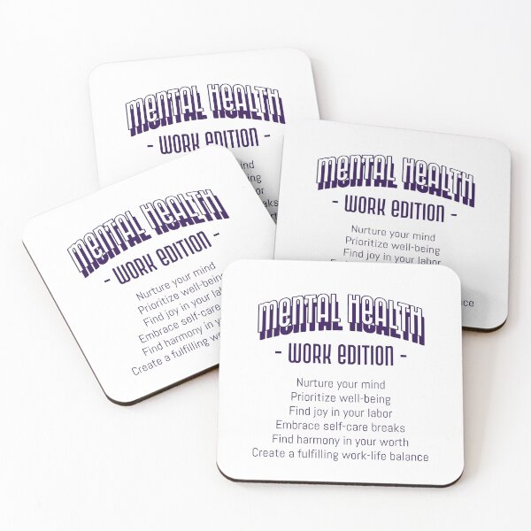 Item preview, Mental Health Matters Work Edition Graphic designed and sold by Bold & Brewed.