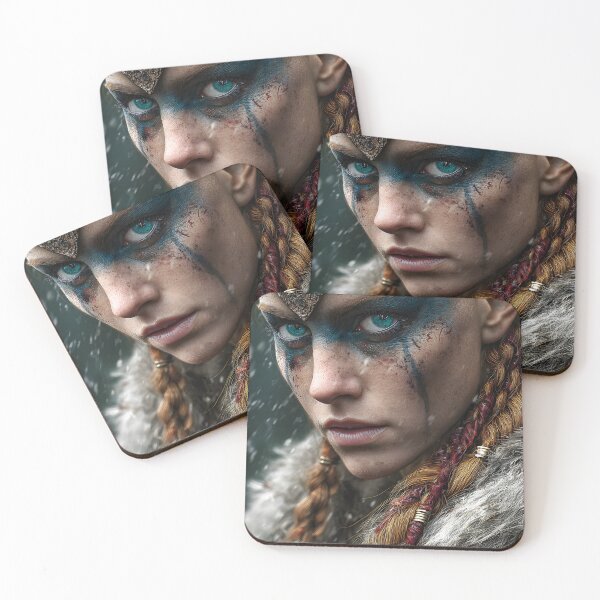 Item preview, Warrior with Intricate Headpiece and Fierce Gaze designed and sold by Artessie.