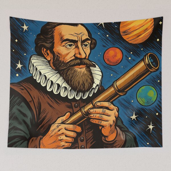 Item preview, Johannes Kepler | Comics - Cartoon style designed and sold by ComicsFactory.