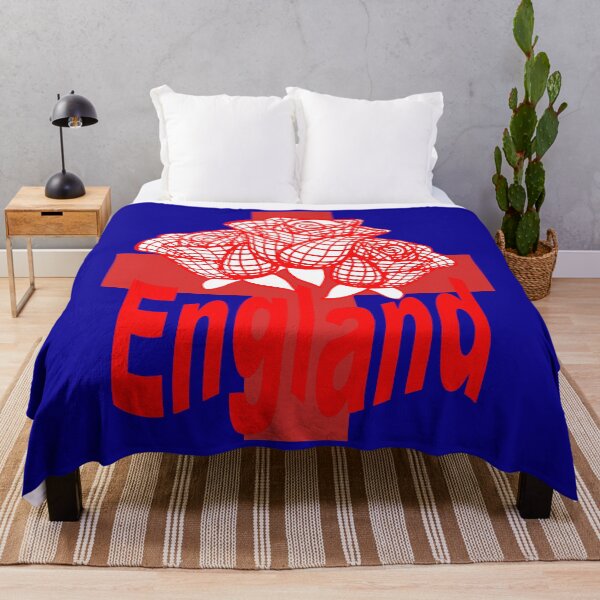 Item preview, Red England Text Isolated St George Cross And Roses designed and sold by taiche.