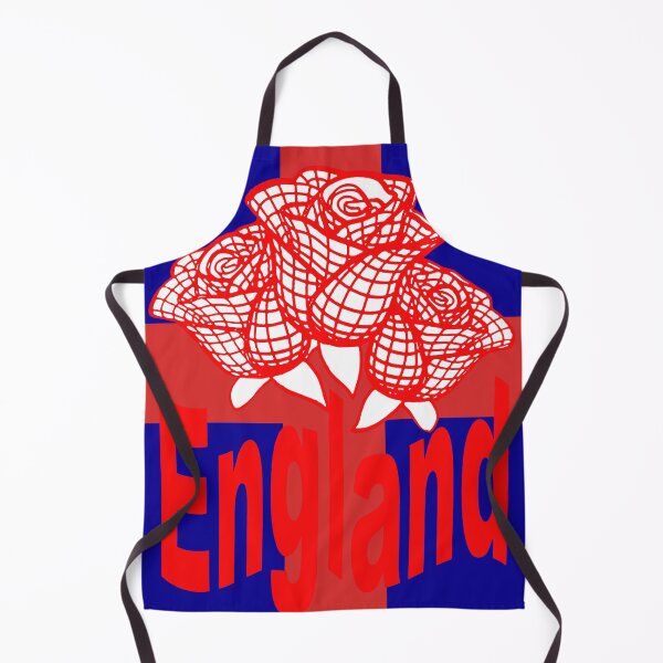 Item preview, Red England Text Isolated St George Cross And Roses designed and sold by taiche.