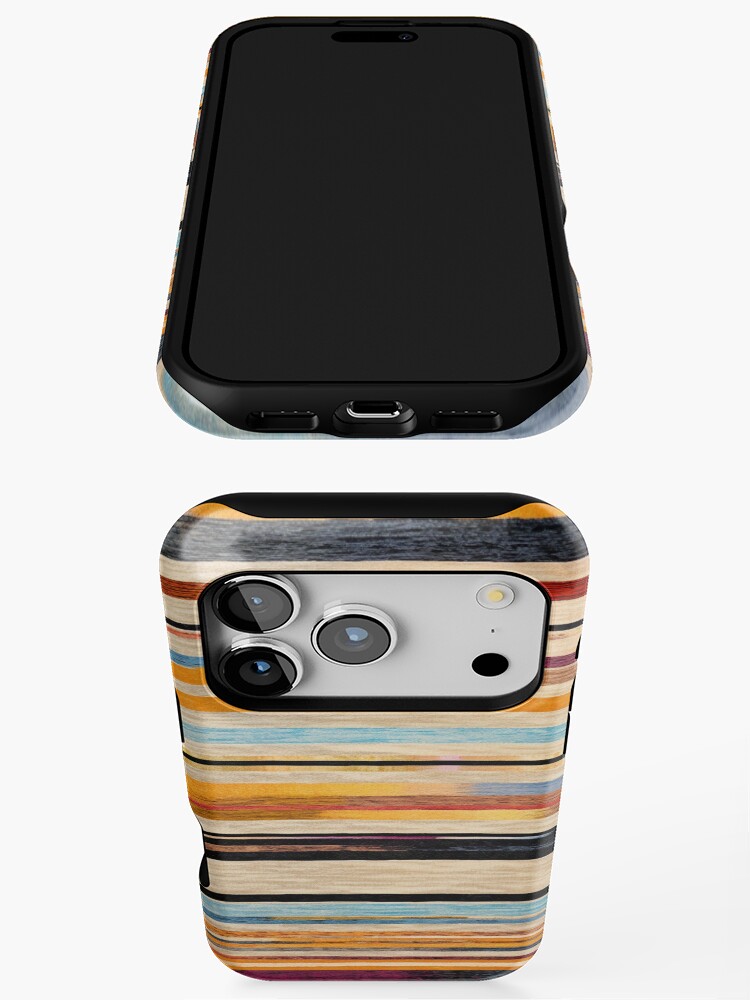 Thumbnail 3 of 4, iPhone Case, Moroccan Rug Stripes Pattern designed and sold by GrinGalore.