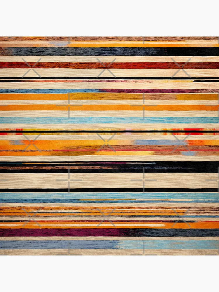Thumbnail 5 of 5, Coasters (Set of 4), Moroccan Rug Stripes Pattern designed and sold by GrinGalore.