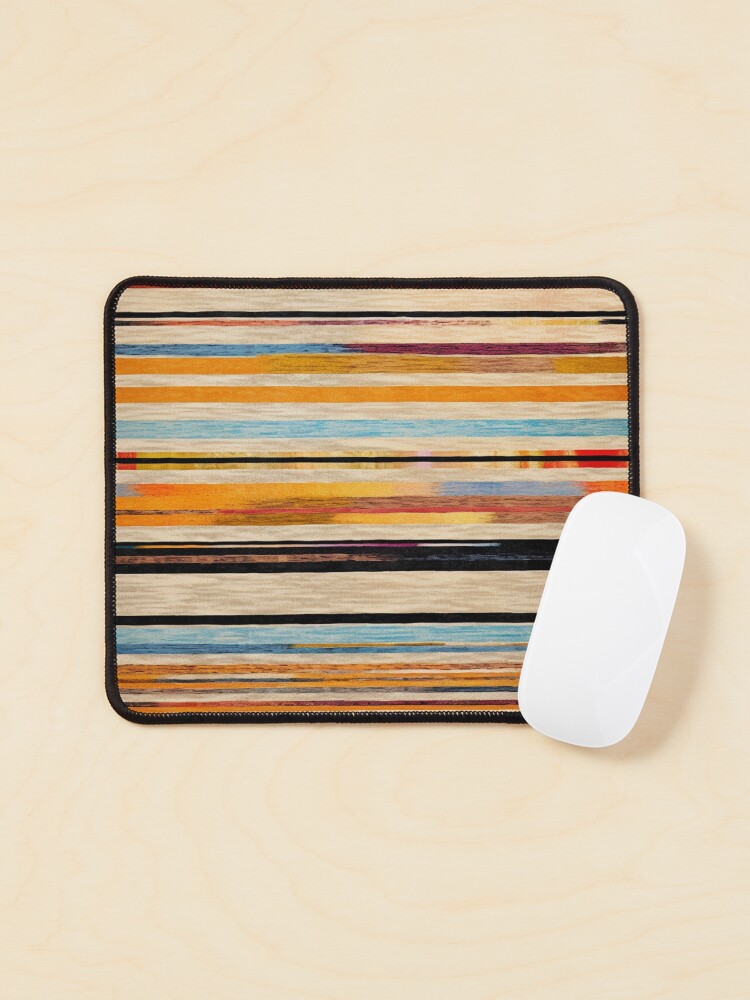 Thumbnail 1 of 5, Mouse Pad, Moroccan Rug Stripes Pattern designed and sold by GrinGalore.