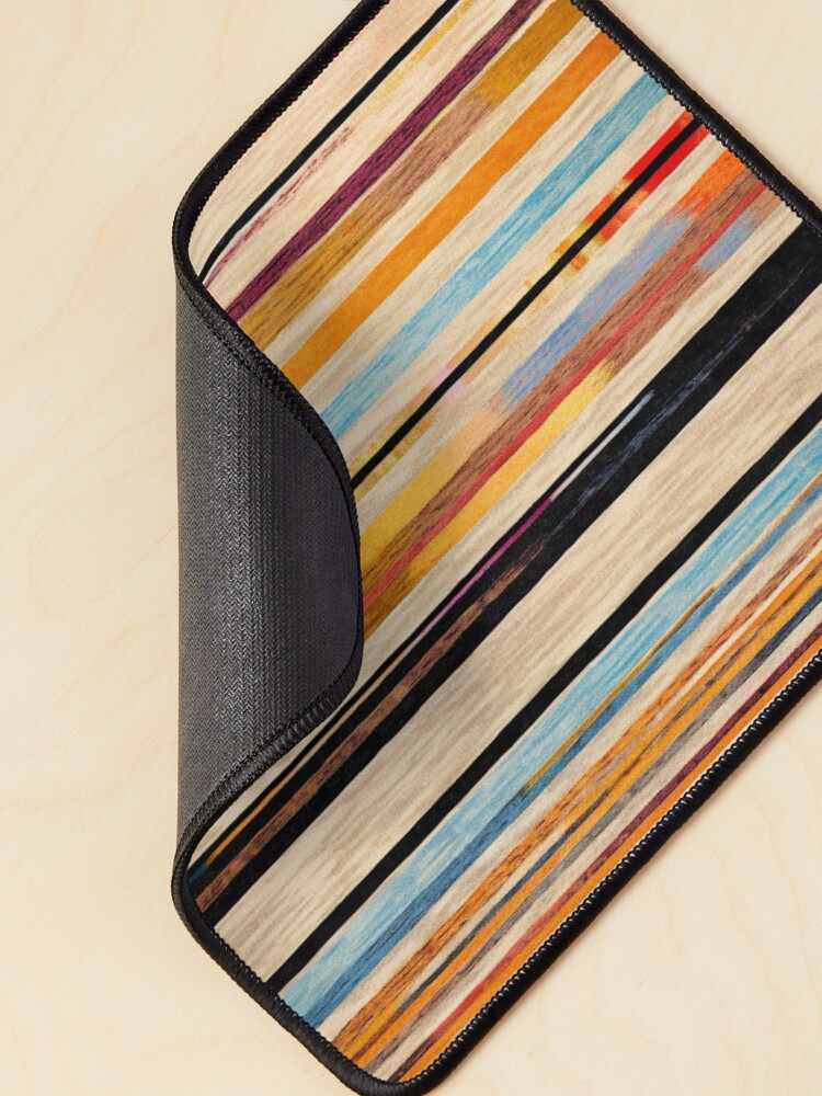 Thumbnail 2 of 5, Mouse Pad, Moroccan Rug Stripes Pattern designed and sold by GrinGalore.