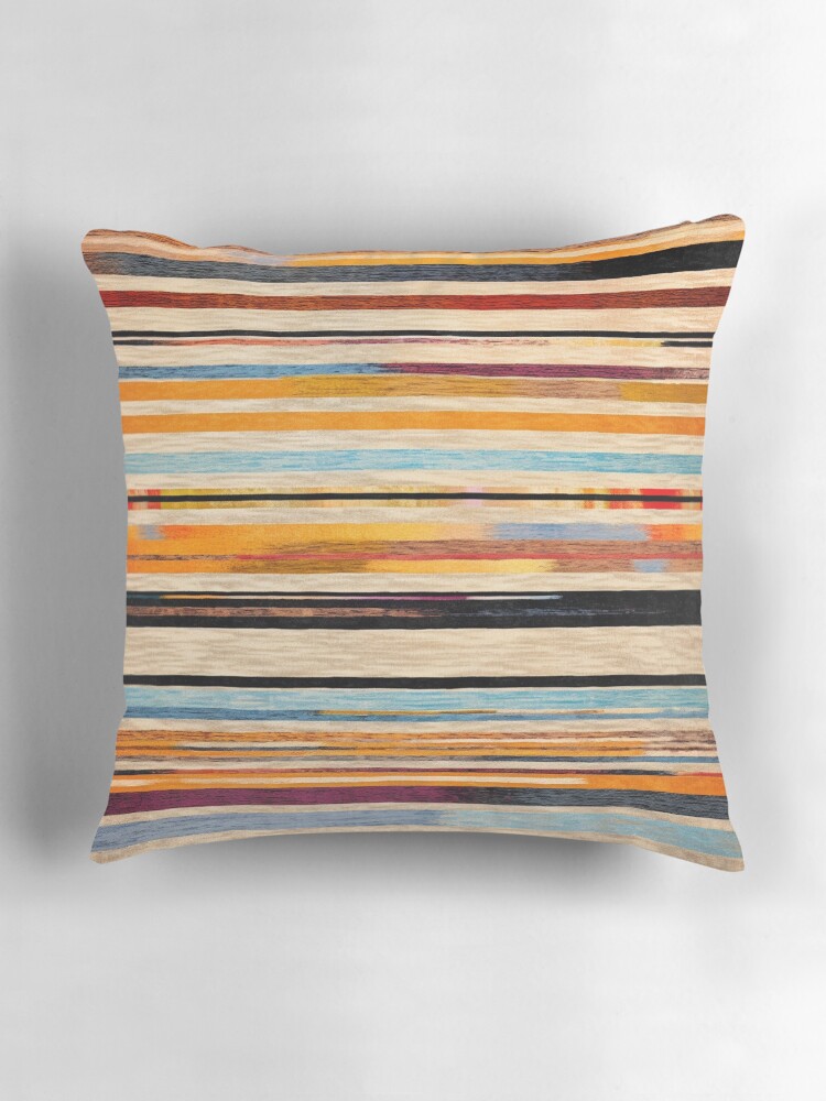 Thumbnail 3 of 4, Pillow, Moroccan Rug Stripes Pattern designed and sold by GrinGalore.