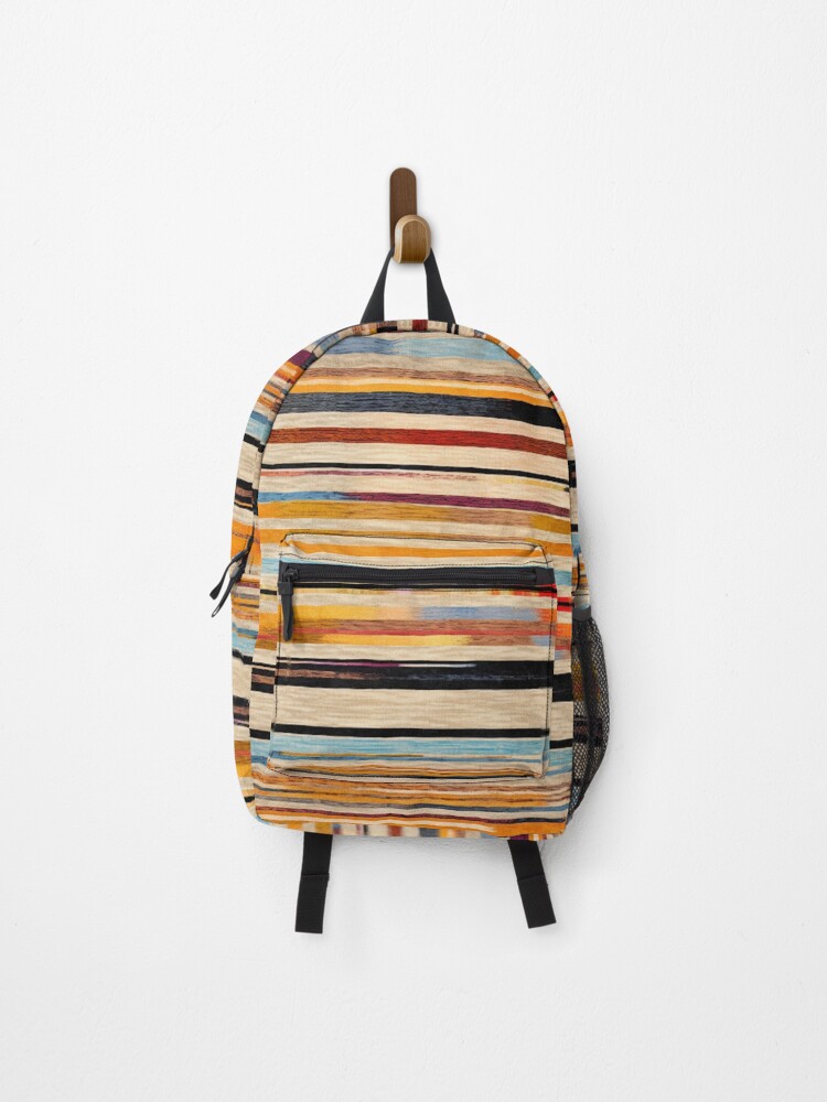 Thumbnail 1 of 3, Backpack, Moroccan Rug Stripes Pattern designed and sold by GrinGalore.
