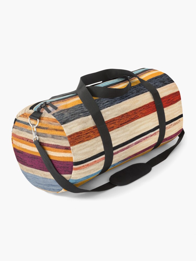 Thumbnail 1 of 3, Duffle Bag, Moroccan Rug Stripes Pattern designed and sold by GrinGalore.
