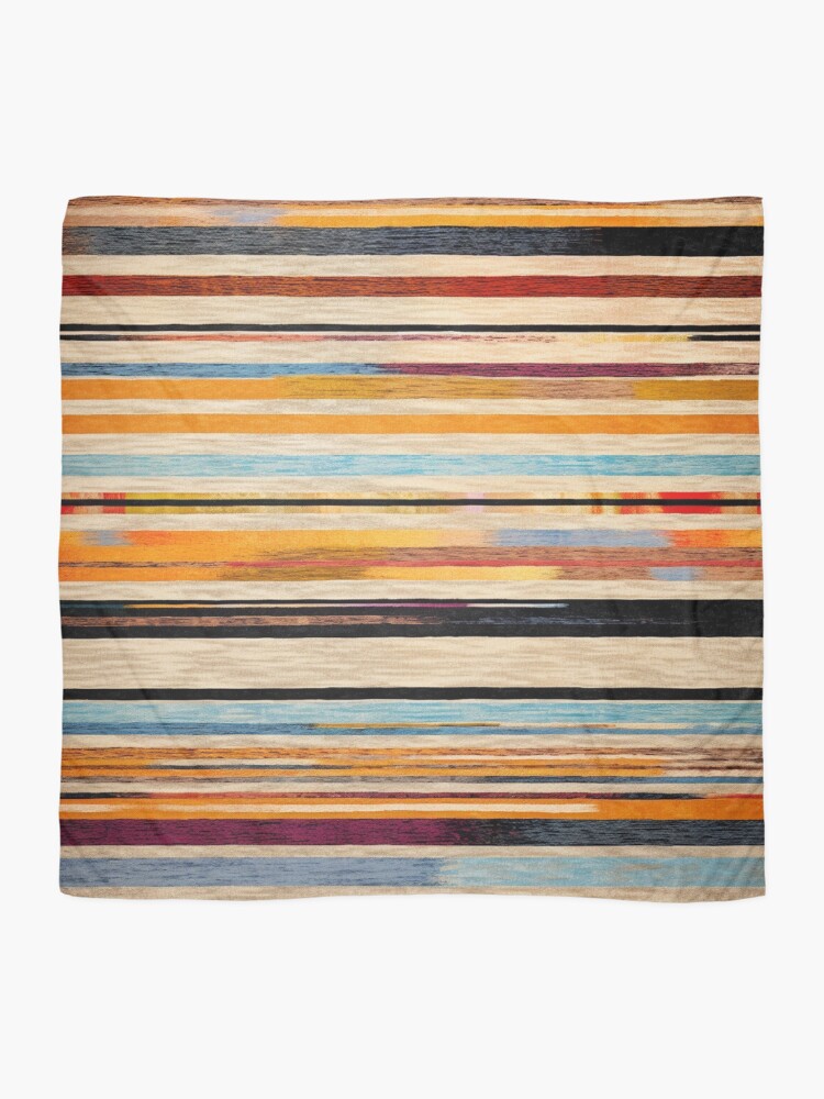 Thumbnail 2 of 3, Scarf, Moroccan Rug Stripes Pattern designed and sold by GrinGalore.