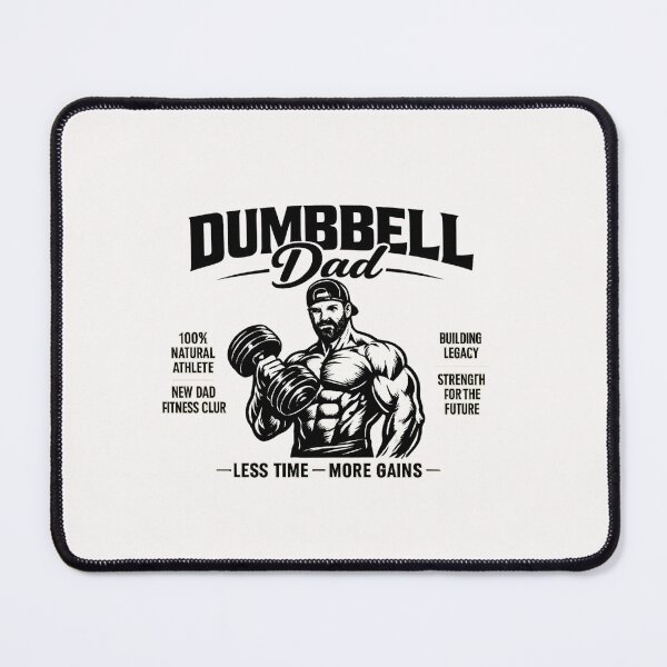 Item preview, Dumbbell Dad Fitness Gym Lifestyle Father Design designed and sold by Pawsome Quotes.