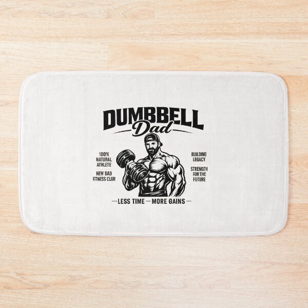 Item preview, Dumbbell Dad Fitness Gym Lifestyle Father Design designed and sold by Pawsome Quotes.