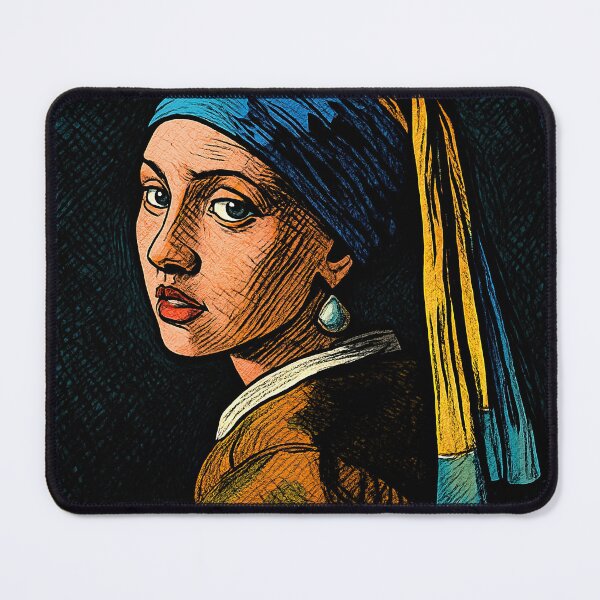 Item preview, Johannes Vermeer, portrait | Comics - Cartoon style designed and sold by ComicsFactory.