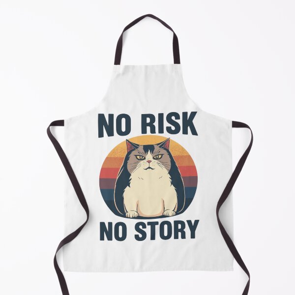 Item preview, Funny cat No risk no story vintage cat shirts designed and sold by MEAW MEAW RISKY CAT.