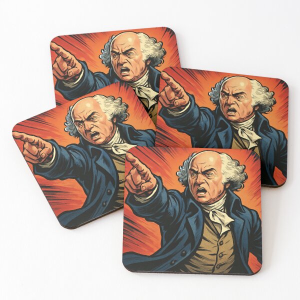 Item preview, John Adams, leader | Comics - Cartoon style designed and sold by ComicsFactory.