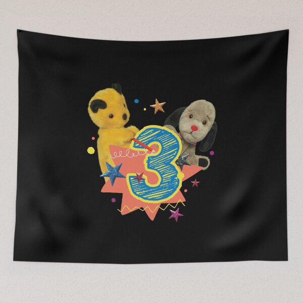 Item preview,  Sooty & Sweep 3rd Birthday Three Years Old Kids designed and sold by All-And-Every.
