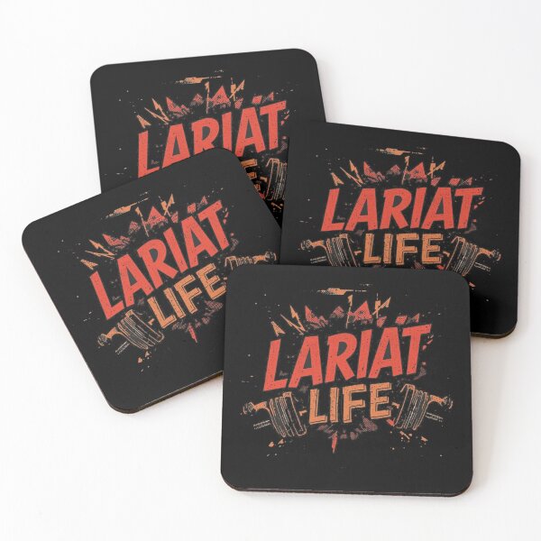 Item preview, Lariat Life Funny Weightlifting Gym Motivation Vintage Design designed and sold by ConfuseLab Shop.