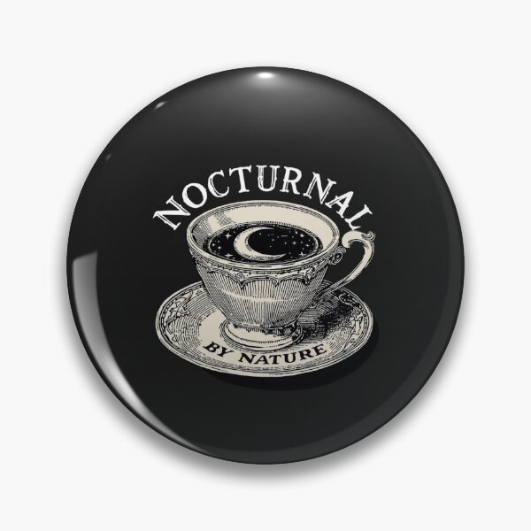 Item preview, Nocturnal By Nature Vintage Teacup | Dark Academia Night Owl designed and sold by VENOHA.