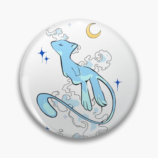 Item preview, Celestial Cat – Dreamy Moon & Clouds Illustration designed and sold by Kimoon Art Store.