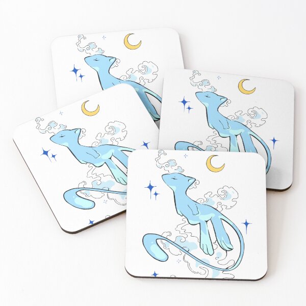 Item preview, Celestial Cat – Dreamy Moon & Clouds Illustration designed and sold by Kimoon Art Store.