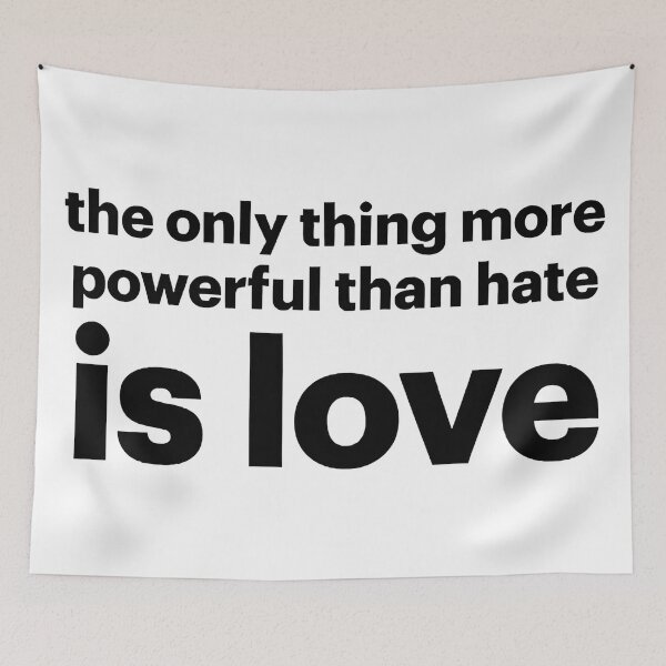 Item preview, The Only Thing More Powerful Than Hate Is Love ABOLISH ICE  designed and sold by Uglyandcute.