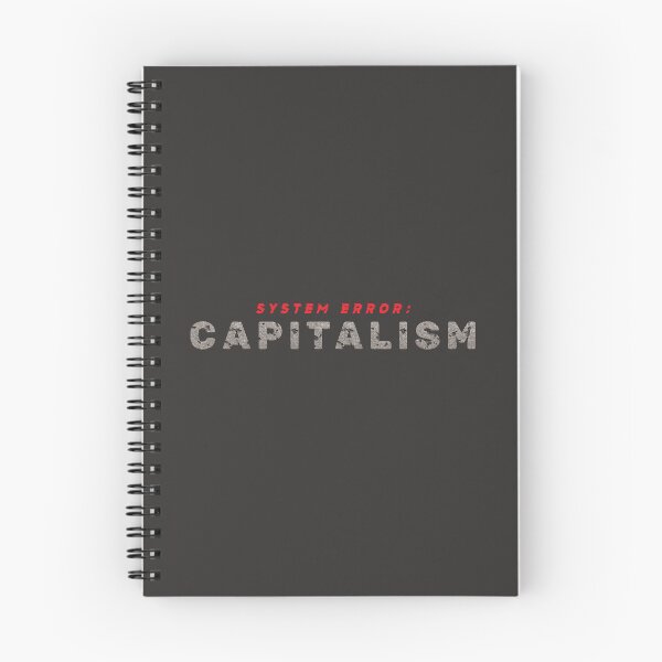 Item preview, System Error Capitalism Broken Stone Typography Social Justice Statement designed and sold by Miniature Store.