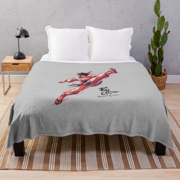 Item preview, Martial Arts Anime Fighter Action Pose Japanese Style Kick Design designed and sold by ConfuseLab Alt.