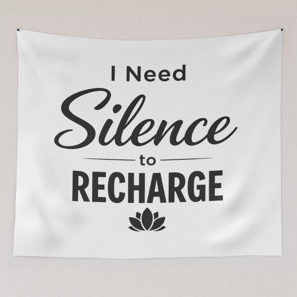 Item preview, I Need Silence to Recharge Introvert Quote T-Shirt designed and sold by IM Hunter.