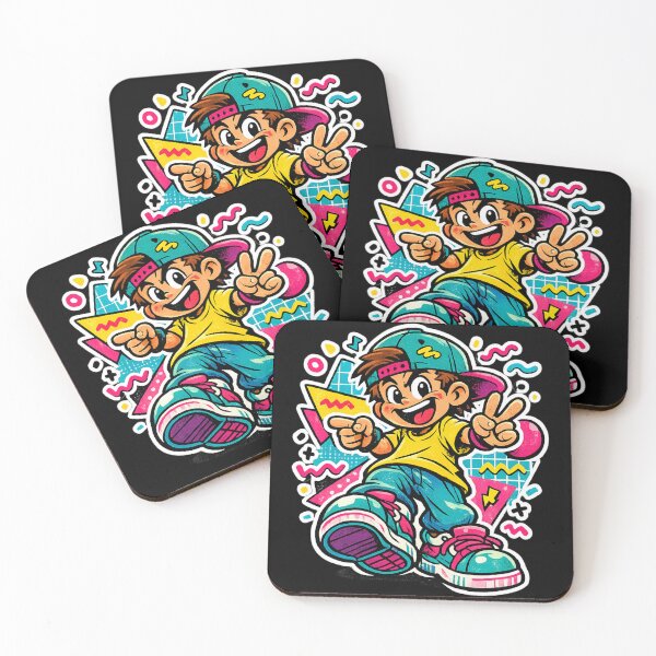 Item preview, 90s Retro Cartoon Character – Neon Memphis Nostalgia Aesthetic designed and sold by TTStudio.