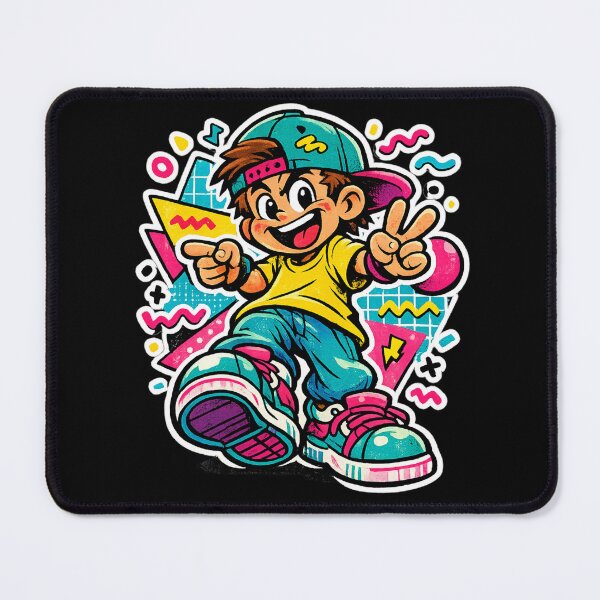 Item preview, 90s Retro Cartoon Character – Neon Memphis Nostalgia Aesthetic designed and sold by TTStudio.