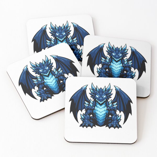 Item preview, Ice Dragon Emblem – Dark Fantasy Dragon Sigil Logo designed and sold by wait4signal.