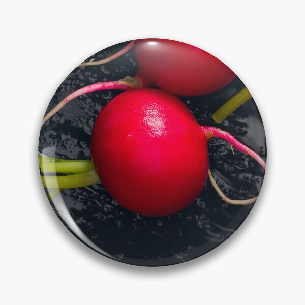 Item preview, Fresh Red Radishes on Black Slate designed and sold by SergeiLorgus.