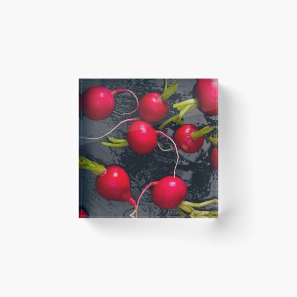Item preview, Fresh Red Radishes on Black Slate designed and sold by SergeiLorgus.