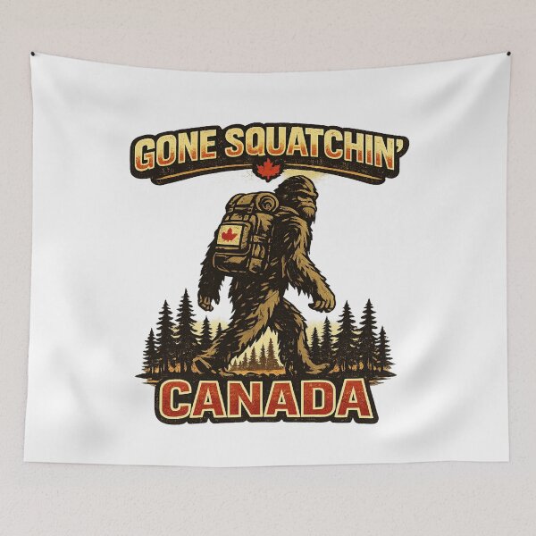Item preview, Gone Squatchin’ Canada – Funny Sasquatch Hiking Design designed and sold by amarvilks.