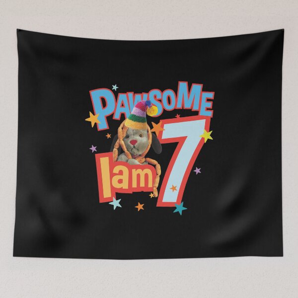 Item preview, Sooty Sweep I Am Seven 7th Birthday Pawsome Kids designed and sold by All-And-Every.