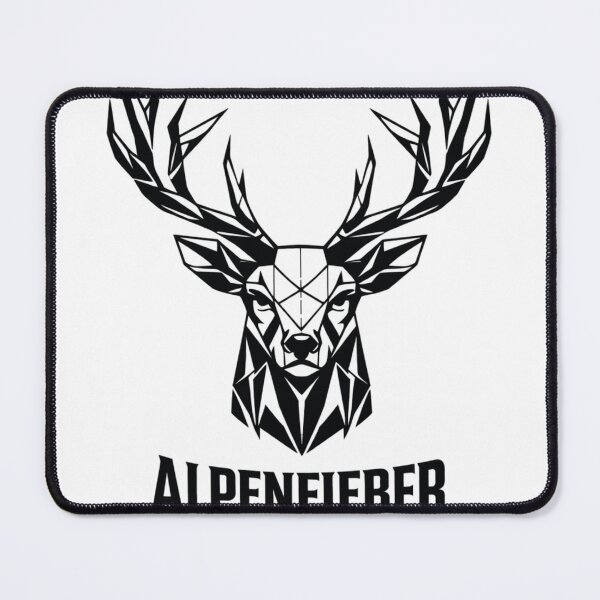 Item preview, Geometric stag with Alpine fever lodge designed and sold by Alpenfieber.