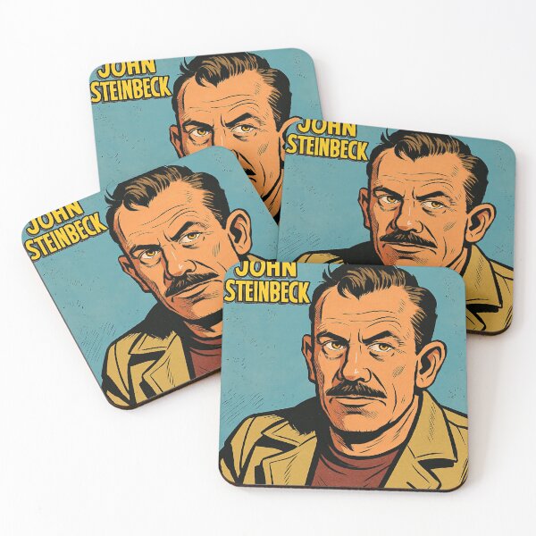 Item preview, John Steinbeck, author | Comics - Cartoon style designed and sold by ComicsFactory.