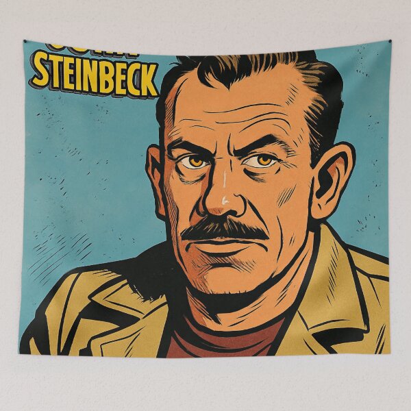 Item preview, John Steinbeck, author | Comics - Cartoon style designed and sold by ComicsFactory.