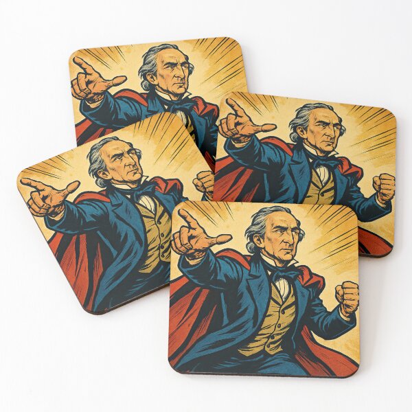 Item preview, John Tyler, leader | Comics - Cartoon style designed and sold by ComicsFactory.