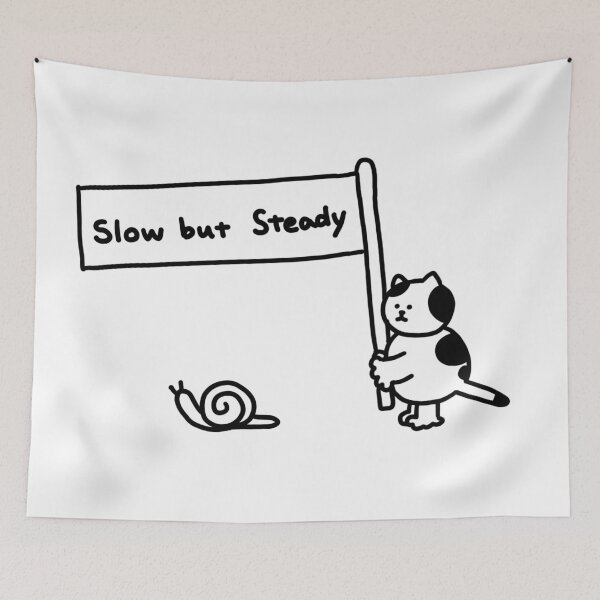 Item preview, Slow but Steady designed and sold by superbaechoo.