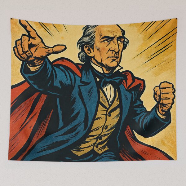 Item preview, John Tyler, leader | Comics - Cartoon style designed and sold by ComicsFactory.